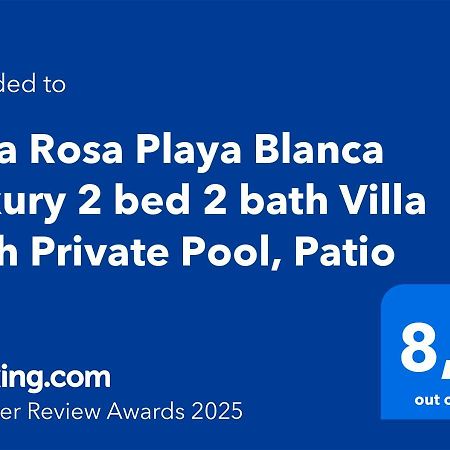 Villa Rosa Playa Blanca Luxury 2 Bed 2 Bath Villa With Private Pool, Patio Екстериор снимка